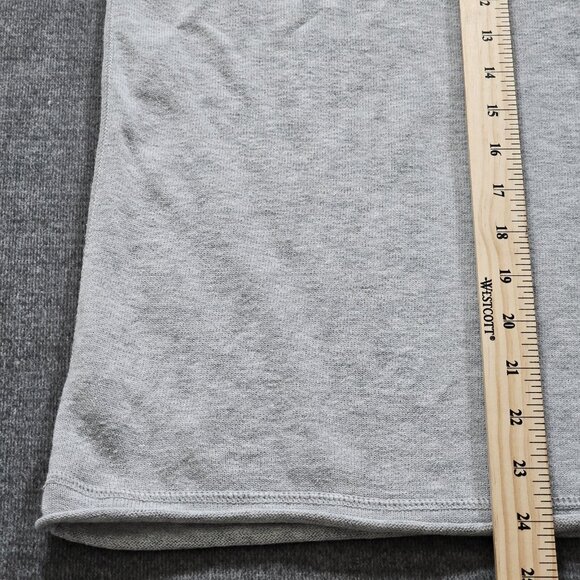 Lisa Todd Sweater Women 2X Gray Roll Neck Cuff Cotton Linen Blend Preppy Boho LS - Picture 8 of 16